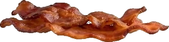 Fette di bacon croccante